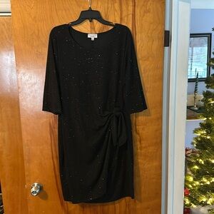Robbie Bee Glitter Side Knot Dress